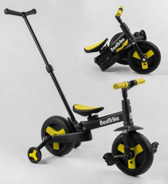 Велосипед-трансформер "Best Trike" (колеса PU 10'', батьківська ручка, знімні педалі)