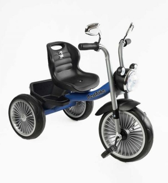 Велосипед 3-х колісний BS-68096 Best Trike колеса EVA переднє 10’’, заднє 8’’, сталева рама, УКР. ОЗВУЧУВАННЯ, кошик, в коробці