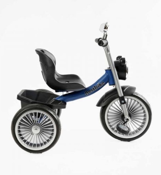 Велосипед 3-х колісний BS-68096 Best Trike колеса EVA переднє 10’’, заднє 8’’, сталева рама, УКР. ОЗВУЧУВАННЯ, кошик, в коробці