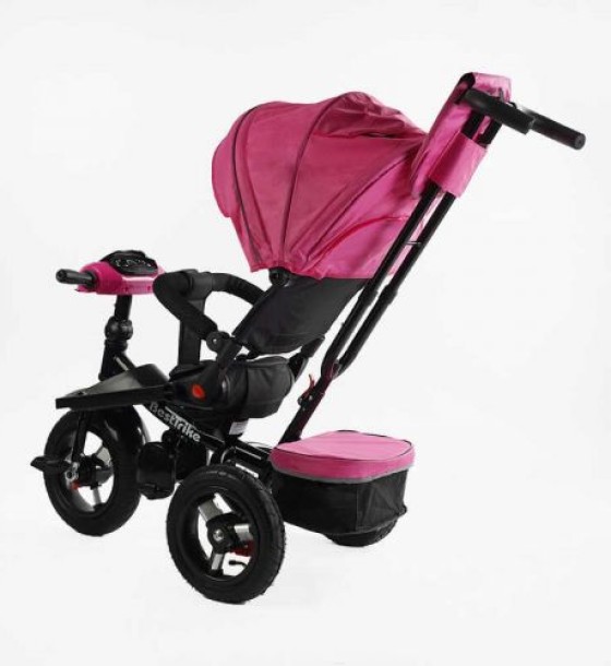 Велосипед 6088 F Best Trike (1) ПОВОРОТНЕ СИДІННЯ, СКЛАДНЕ КЕРМО, ФАРА МУЗИЧНА З USB,Bluetooth НАДУВНІ КОЛЕСА, ПУЛЬТ ВКЛЮЧЕННЯ СВІТЛА І ЗВУКУ
