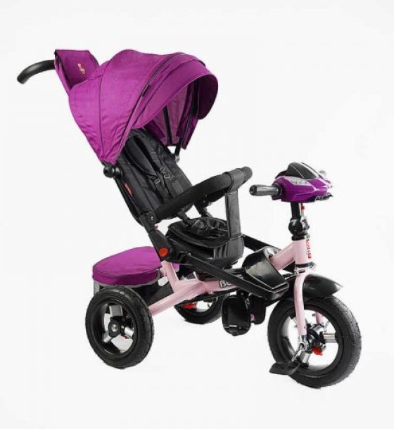 Велосипед 6088 F Best Trike (1) ПОВОРОТНЕ СИДІННЯ, СКЛАДНЕ КЕРМО, ФАРА МУЗИЧНА З USB,Bluetooth НАДУВНІ КОЛЕСА, ПУЛЬТ ВКЛЮЧЕННЯ СВІТЛА І ЗВУКУ