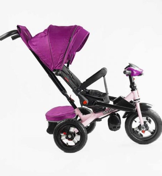 Велосипед 6088 F Best Trike (1) ПОВОРОТНЕ СИДІННЯ, СКЛАДНЕ КЕРМО, ФАРА МУЗИЧНА З USB,Bluetooth НАДУВНІ КОЛЕСА, ПУЛЬТ ВКЛЮЧЕННЯ СВІТЛА І ЗВУКУ
