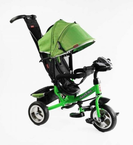 Велосипед 3-х колісний Best Trike (1) КОЛЕСО ПІНА, d=25см переднє, d=20см задні, фара музична, USB, Bluetooth, в коробці