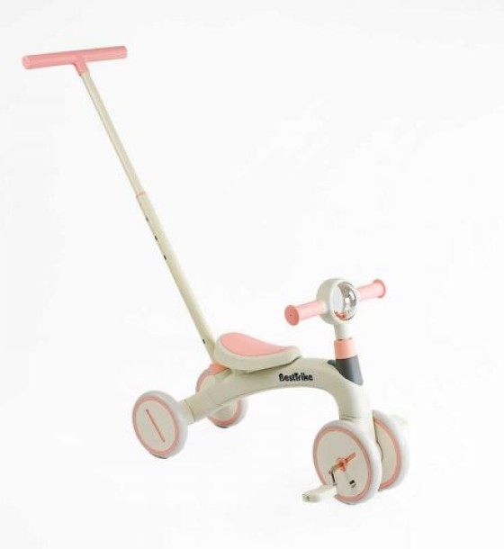 Велосипед 3-х кол. Best Trike (1) матеріал рами нейлон, колеса передні 8``, задні 6``, батьківська ручка, в коробці