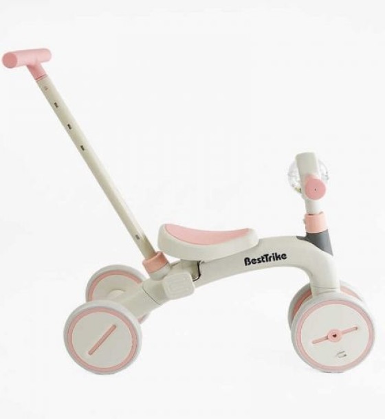Велосипед 3-х кол. Best Trike (1) матеріал рами нейлон, колеса передні 8``, задні 6``, батьківська ручка, в коробці