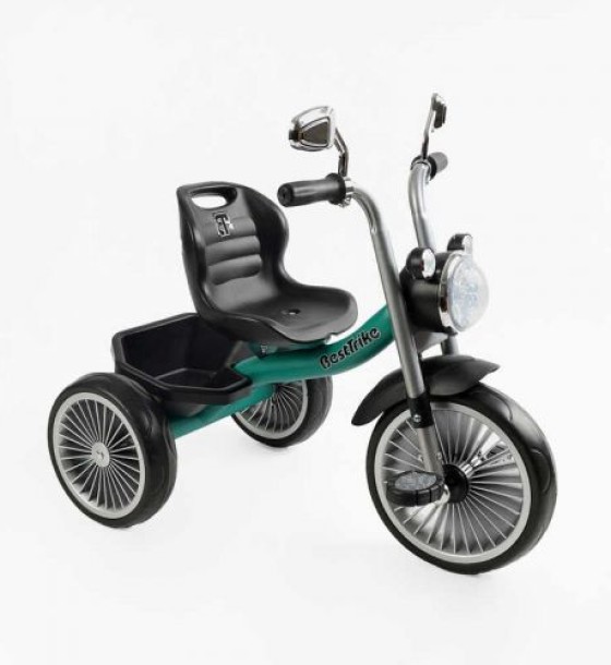 Велосипед 3-х колісний Best Trike (1) колеса EVA переднє 10’’, заднє 8’’, сталева рама, УКР. ОЗВУЧУВАННЯ, кошик, в коробці