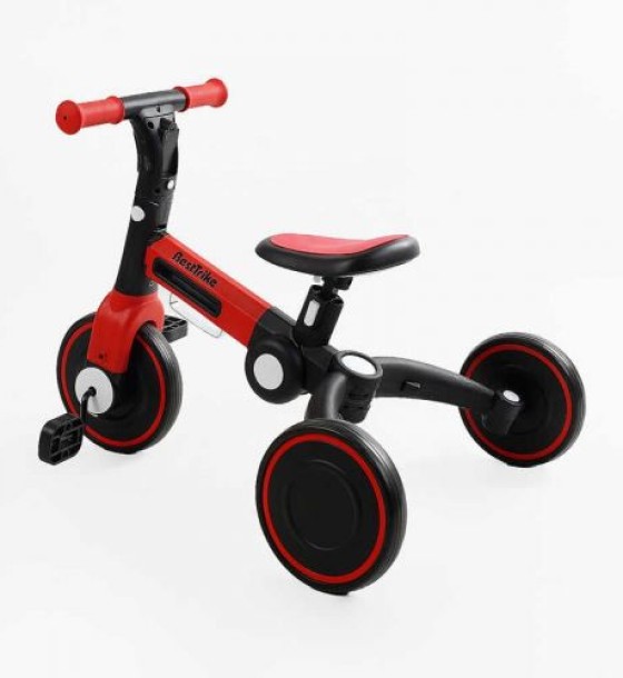Велосипед 3-х колісний BS-45459 Best Trike (1) колеса EVA переднє 8’’, заднє 6’’, нейлонова рама, трансформується у велобіг, підсвічування, в коробці