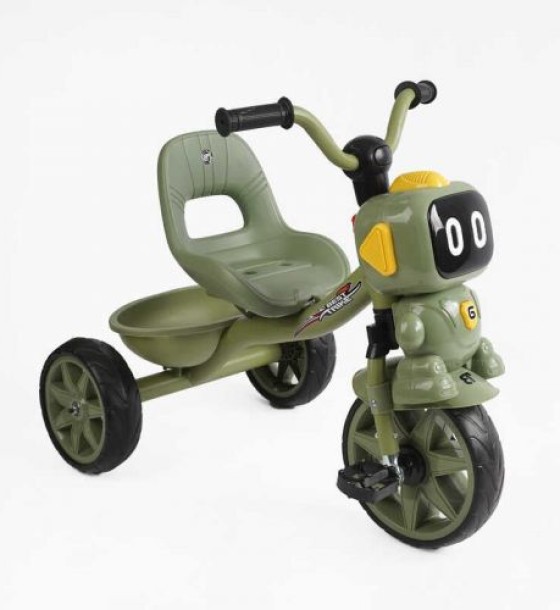 Велосипед 3-х колісний BS-50570 Best Trike (1) колеса EVA переднє 10’’, заднє 8’’, сталева рама, УКР. ОЗВУЧУВАННЯ, кошик, в коробці