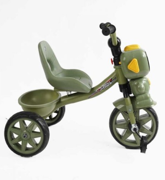 Велосипед 3-х колісний BS-50570 Best Trike (1) колеса EVA переднє 10’’, заднє 8’’, сталева рама, УКР. ОЗВУЧУВАННЯ, кошик, в коробці