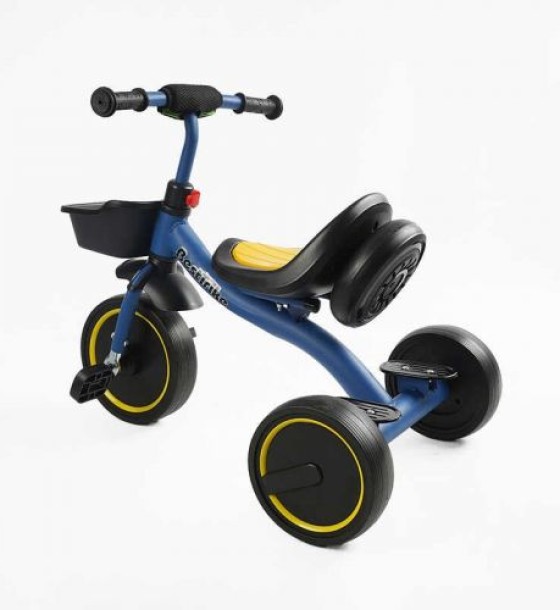 Велосипед 3-х колісний BS-45602 Best Trike (1) колеса EVA переднє 10’’, заднє 8’’, сталева рама, УКР.ОЗВУЧУВАННЯ, світло, кошик, в коробці
