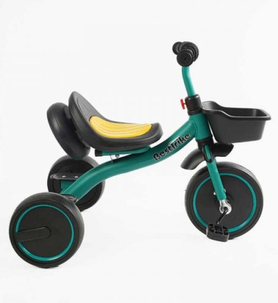 Велосипед 3-х колісний BS-47603 Best Trike (1) колеса EVA переднє 10’’, заднє 8’’, сталева рама, УКР.ОЗВУЧУВАННЯ, світло, кошик, в коробці
