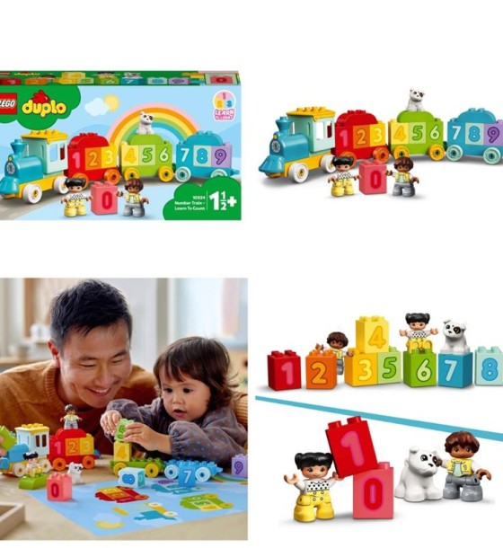Конструктор LEGO Duplo Потяг із цифрами — вчимося рахувати 23 деталі (10954)