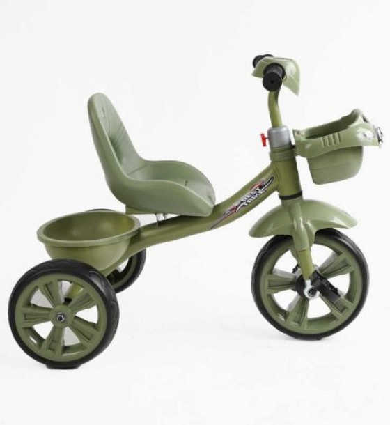 Велосипед 3-х колісний BS-60417 Best Trike (1) колеса EVA переднє 10’’, заднє 8’’, сталева рама, УКР. ОЗВУЧУВАННЯ, кошик, в коробці