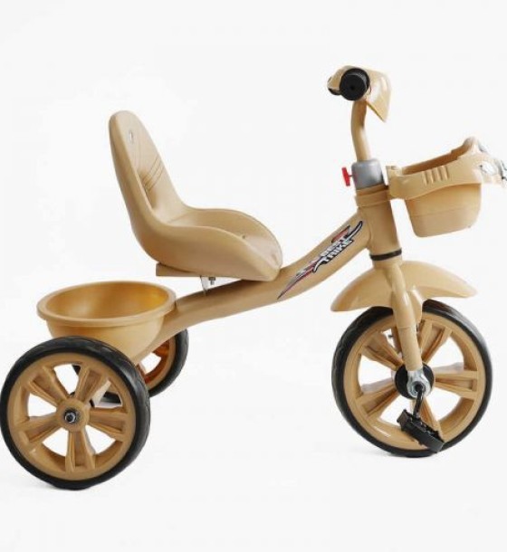 Велосипед 3-х колісний BS-60530 Best Trike (1) колеса EVA переднє 10’’, заднє 8’’, сталева рама, УКР. ОЗВУЧУВАННЯ, кошик, в коробці
