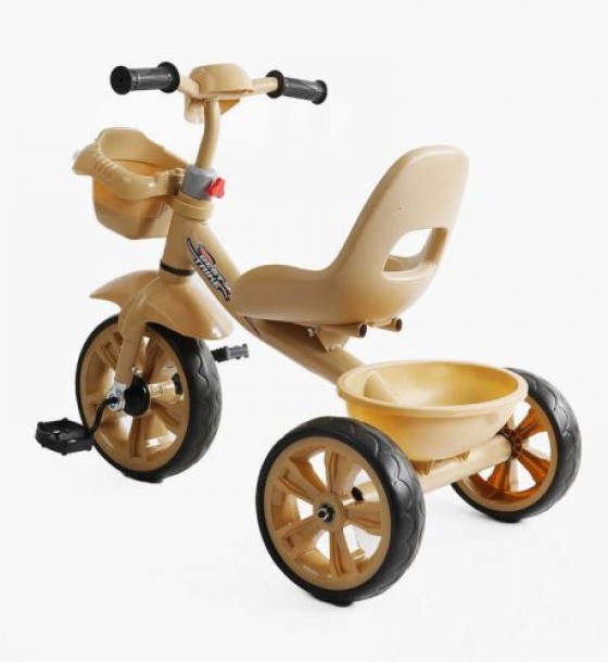 Велосипед 3-х колісний BS-60530 Best Trike (1) колеса EVA переднє 10’’, заднє 8’’, сталева рама, УКР. ОЗВУЧУВАННЯ, кошик, в коробці