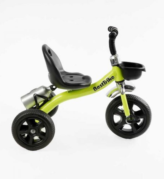 Велосипед 3-х колісний "Best Trike" (сталева рама, колеса EVA, переднє d=10’’, заднє d=8’’, кошик, пляшечка, в коробці)