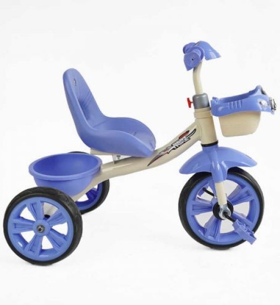 Велосипед 3-х колісний BS-60811 Best Trike (1) колеса EVA переднє 10’’, заднє 8’’, сталева рама, УКР. ОЗВУЧУВАННЯ, кошик, в коробці
