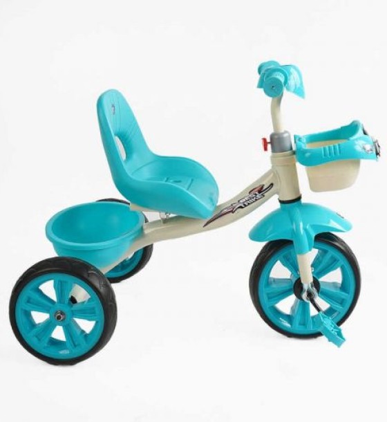 Велосипед 3-х колісний BS-60985 Best Trike (1) колеса EVA переднє 10’’, заднє 8’’, сталева рама, УКР. ОЗВУЧУВАННЯ, кошик, в коробці