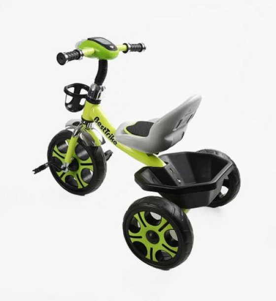 Велосипед 3-х колісний BS-25084 Best Trike (1) колеса EVA переднє 12’’, заднє 10’’, сталева рама, фара з музикою та світлом, кошик, в коробці