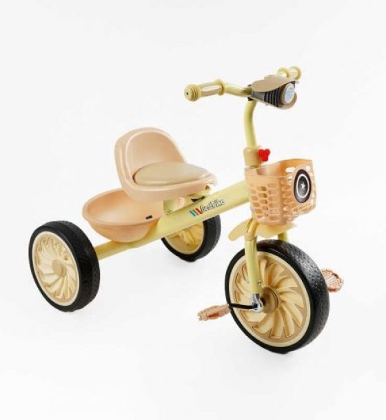 Велосипед 3-х колісний BS-33260 Best Trike (1) колеса EVA переднє 12’’, заднє 10’’, сталева рама, УКР. ОЗВУЧУВАННЯ, світло, 2 кошики, в коробці