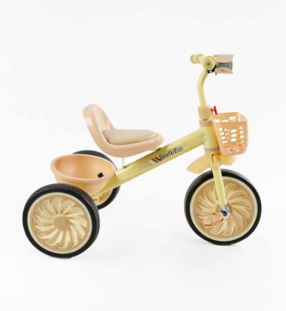 Велосипед 3-х колісний BS-33260 Best Trike (1) колеса EVA переднє 12’’, заднє 10’’, сталева рама, УКР. ОЗВУЧУВАННЯ, світло, 2 кошики, в коробці