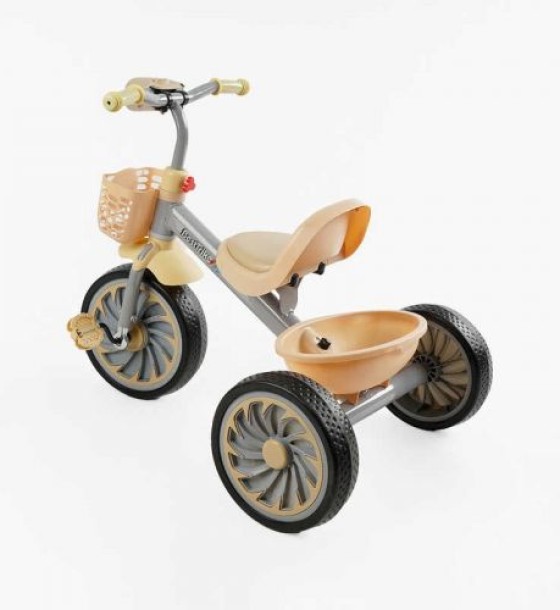 Велосипед 3-х колісний BS-35761 Best Trike (1) колеса EVA переднє 12’’, заднє 10’’, сталева рама, УКР. ОЗВУЧУВАННЯ, світло, 2 кошики, в коробці