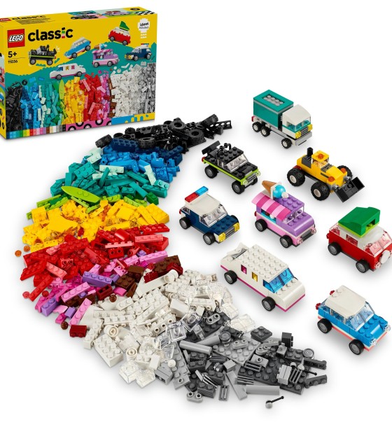 Конструктор LEGO Classic Творчі транспортні засоби 900 деталей (11036)