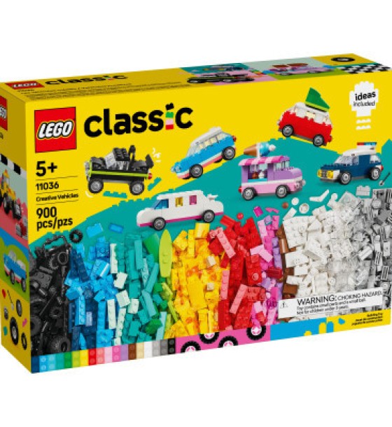 Конструктор LEGO Classic Творчі транспортні засоби 900 деталей (11036)