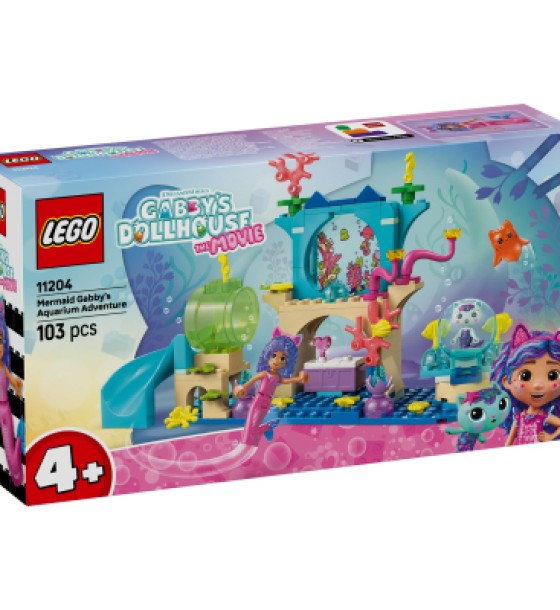Конструктор LEGO Gabby's Dollhouse Акваріумні пригоди русалоньки Ґаббі (11204)