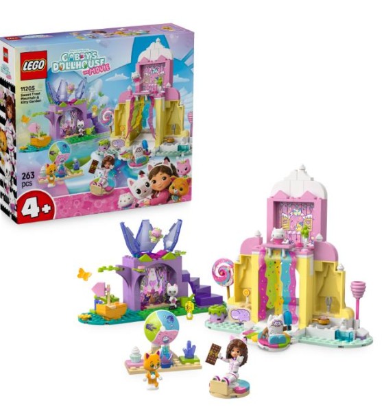 Конструктор LEGO Gabby's Dollhouse Гора солодощів і сад Кітті (11205)