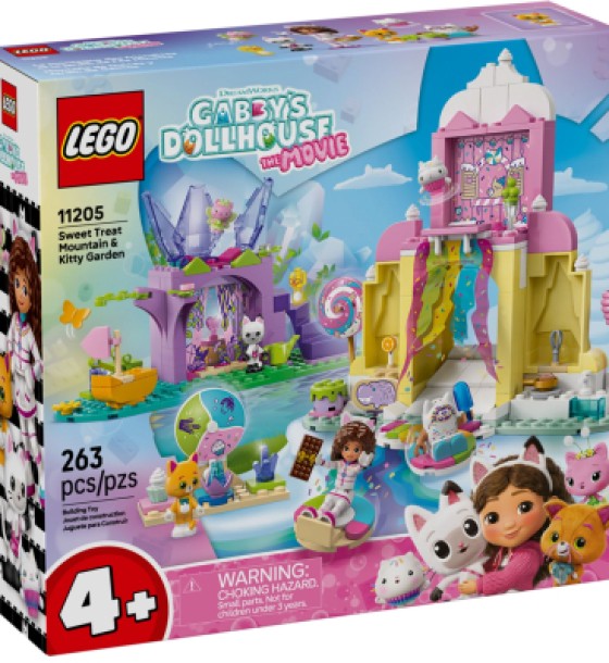 Конструктор LEGO Gabby's Dollhouse Гора солодощів і сад Кітті (11205)