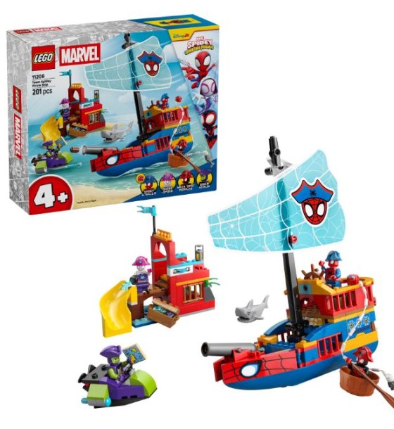 Конструктор LEGO Spidey Піратський корабель команди Павука (11208-)