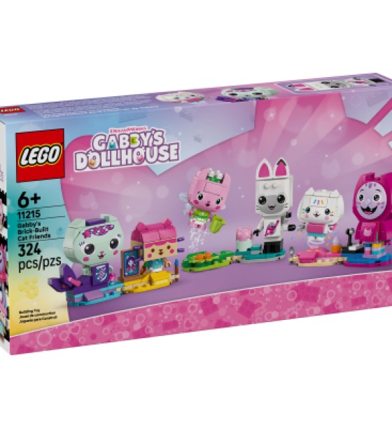 Конструктор LEGO Gabby's Dollhouse Друзі-коти Ґаббі з кубиків (11215)