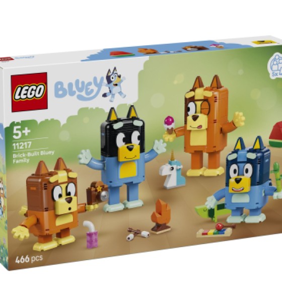 Конструктор LEGO Bluey Сім'я Блуї з кубиків (11217)