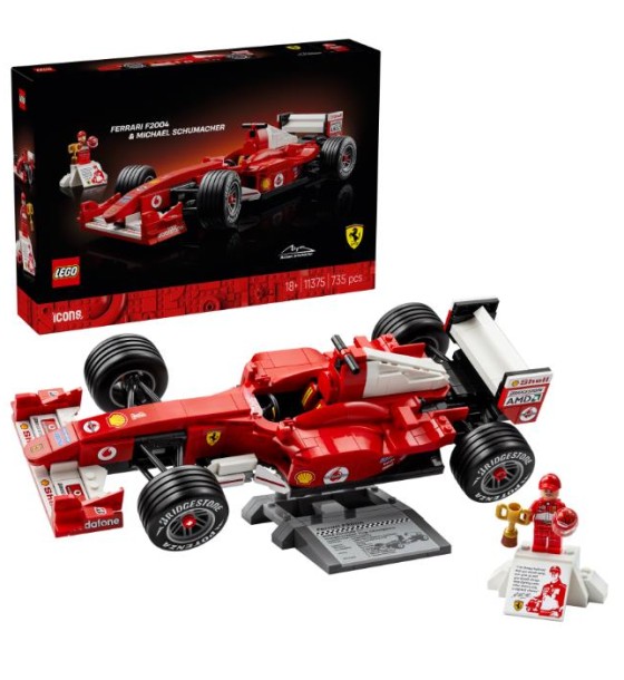 Конструктор LEGO Icons Ferrari F2004 and Michael Schumacher (11375)