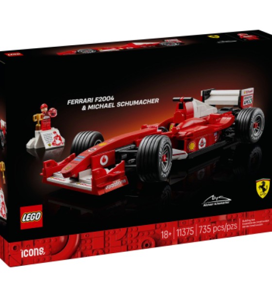 Конструктор LEGO Icons Ferrari F2004 and Michael Schumacher (11375)