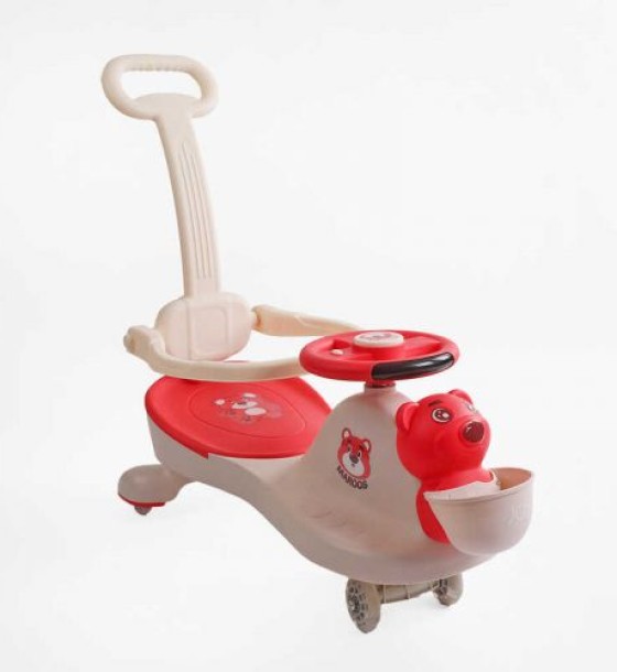 Каталка-толокар JOY SJ-774-48 (6) колеса PU зі світлом, музика та світло, захисний бампер, батьківська ручка, в коробці