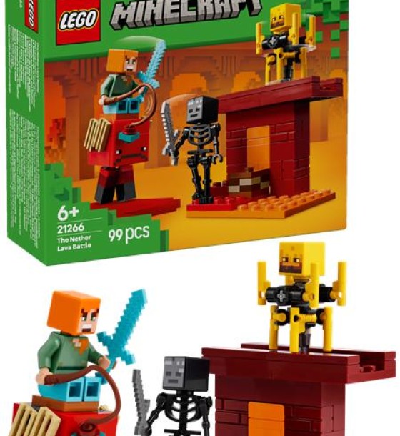 Конструктор LEGO Minecraft Битва з лавою у Незері (21266)