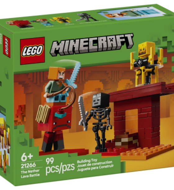 Конструктор LEGO Minecraft Битва з лавою у Незері (21266)