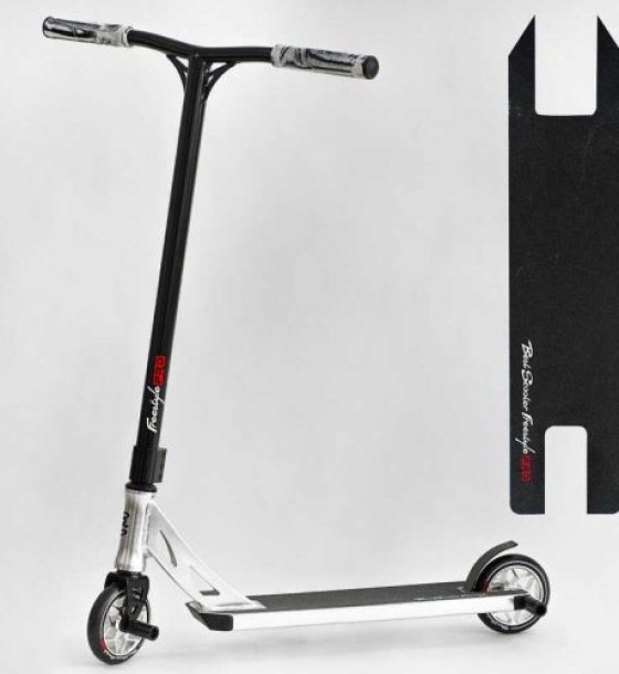 Самокат трюковий "Best Scooter" (HIC-система, ПЕГИ, алюмінієвий диск та дека, колеса PU, d=120 мм, ширина керма 58 см)