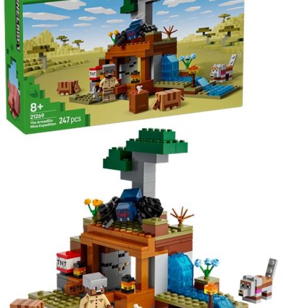 Конструктор LEGO Minecraft Шахтна експедиція Броненосець (21269)