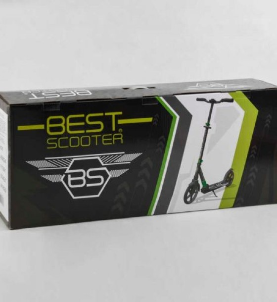 Самокат алюмінієвий Best Scooter (колеса PU, d переднього колеса - 230мм, d заднього колеса - 215 мм, 1 амортизатор передній)