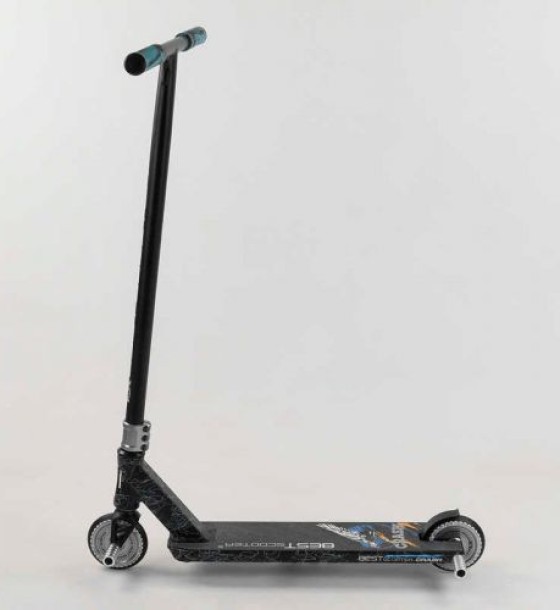 Самокат трюковий "Best Scooter. CRASH" (HIC-система, ПЕГІ, алюмінієвий диск і дека, колеса 110 мм PU, ширина керма - 57 см, в коробці)