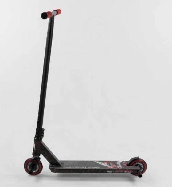 Самокат трюковий "Best Scooter. CRASH" (HIC-система, ПЕГИ, алюмінієвий диск і дека, колеса 110 мм PU, ширина керма - 57 см, в коробці)