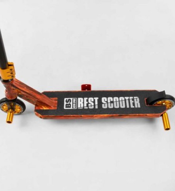 Самокат трюковий "Best Scooter" (HIC-система, ПЕГИ, алюмінієвий диск та дека з ПРИНТОМ, колеса PU, d = 110мм, ширина керма - 60 см)