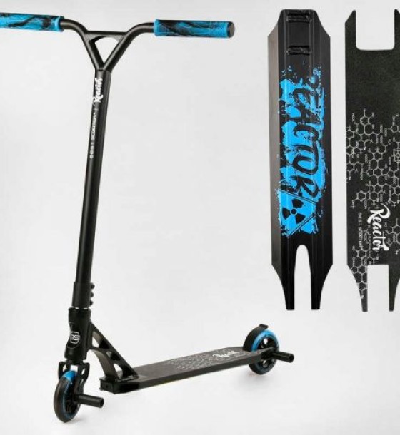Самокат трюковий  "Best Scooter. Reactor" (HIC-система, ПЕГИ, алюмінієвий диск та дека, колеса PU, d=110 мм, ширина керма 55 см)