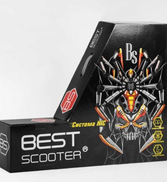 Самокат трюковий "Best Scooter" (HIC-система, ПЕГИ, алюмінієвий диск та дека, АНОДОВАНЕ ФАРБУВАННЯ, колеса PU, d = 110мм, ширина керма - 60 см)