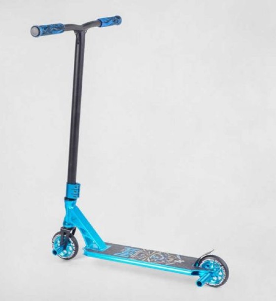 Самокат трюковий "Best Scooter" (HIC-система, ПЕГИ, алюмінієвий диск та дека, АНОДОВАНЕ ФАРБУВАННЯ, колеса PU, d=110 мм, ширина керма - 60 см)