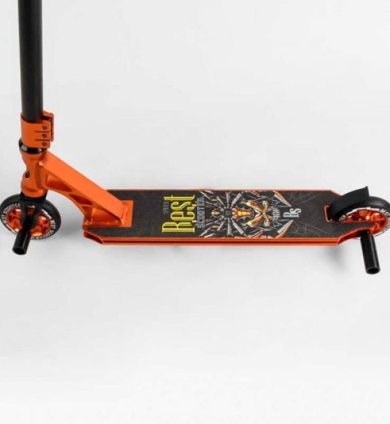 Самокат трюковий "Best Scooter" (HIC-система, ПЕГИ, алюмінієвий диск та дека, АНОДОВАНЕ ФАРБУВАННЯ, колеса PU, d = 110мм, ширина керма - 60 см)