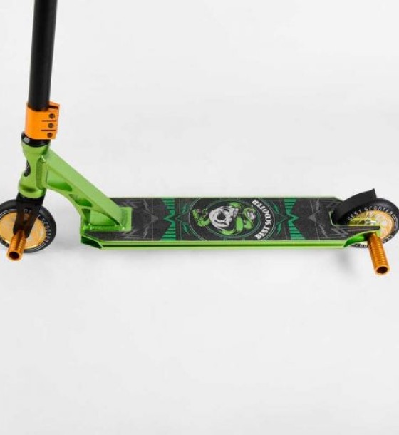 Самокат трюковий "Best Scooter" (HIC-система, ПЕГИ, алюмінієвий диск та дека, АНОДОВАНЕ ФАРБУВАННЯ, колеса PU, d = 110мм, ширина керма - 60 см)